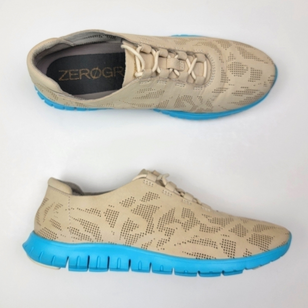 Youth Kids Cole Haan Zerogrand Perforated Dress Sneakers Shoes 6